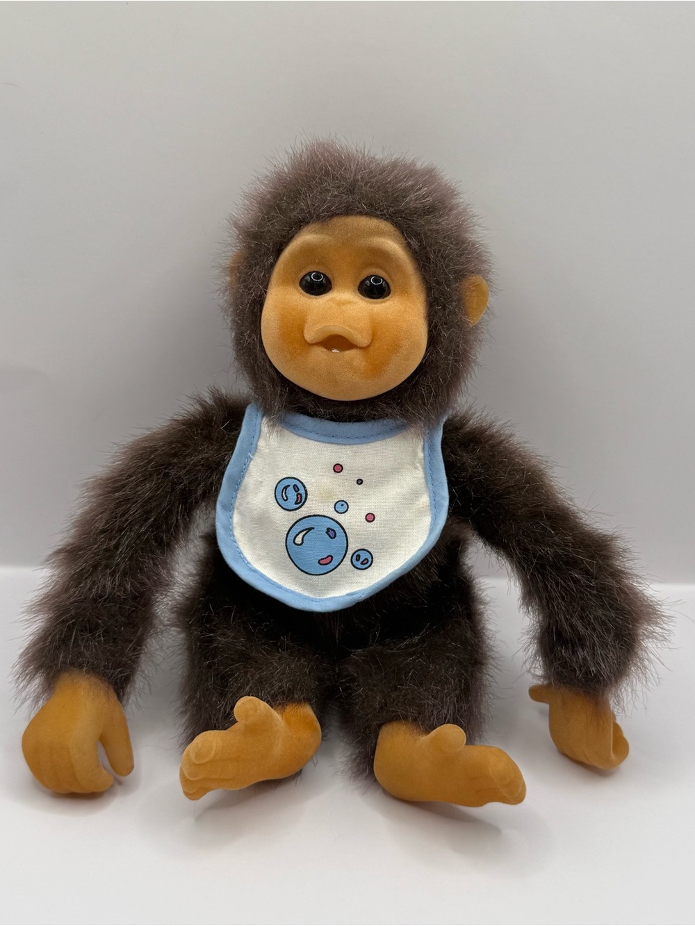 Vintage Hosung Little Lost Monkey Chimp Sucking on Thumb Stuffed Animal Plush